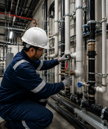 Plumbing services site work