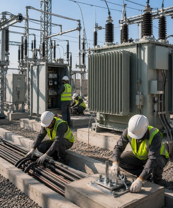 Substation services site work